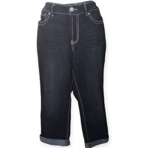 NINE WEST JEANS CUFFED REGULAR SZ.10 EUC